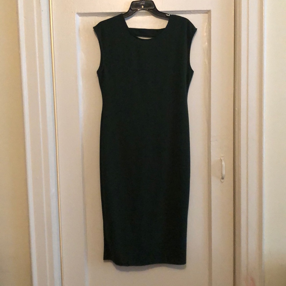 Hunter green sheath dress